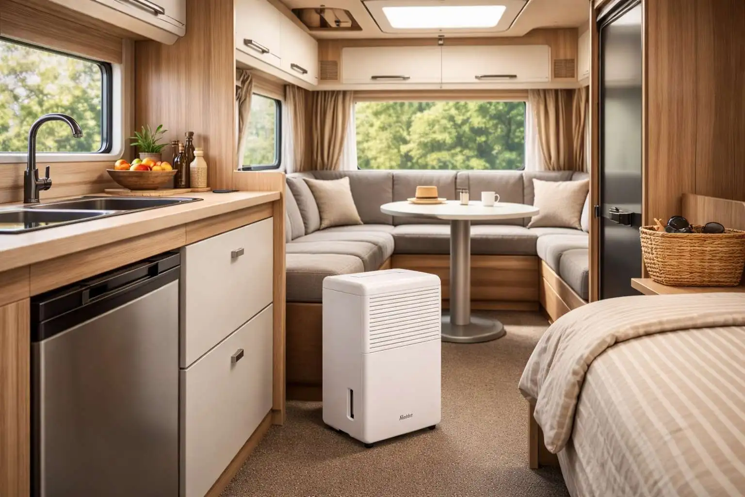 Luchtontvochtiger caravan