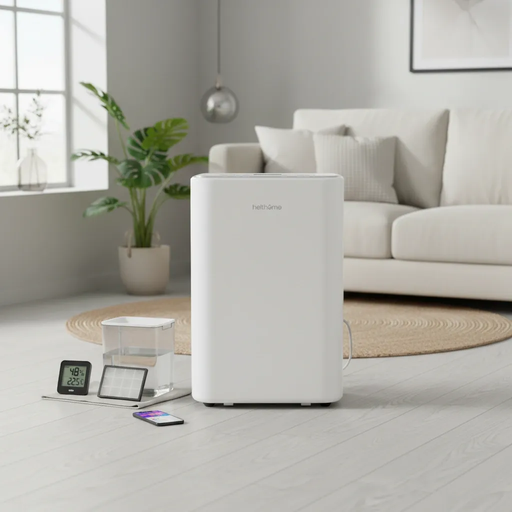 Helthome Smart Air 16L luchtontvochtiger correct geplaatst in huis