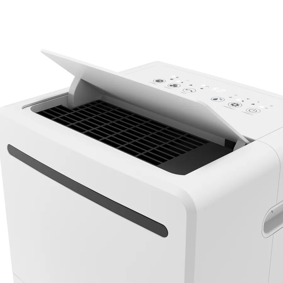 Bedieningspaneel en luchtrooster van de Olimpia Splendid Aquaria S2 40